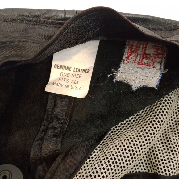 NFL San Francisco 49ers Leather Cap OSFA Made in USA - Picture 5 of 10